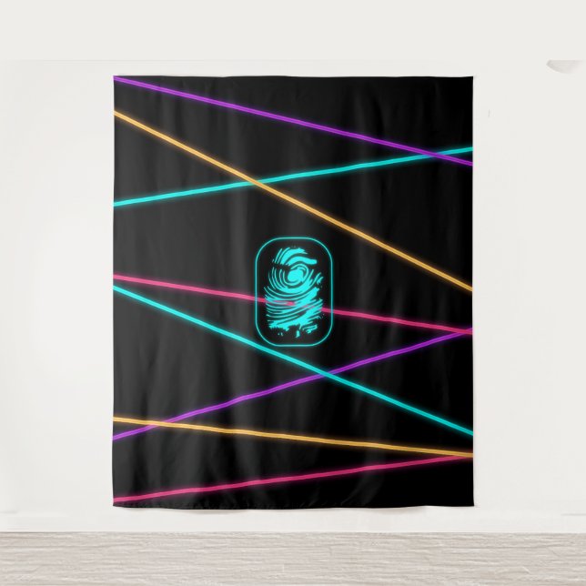 Spion-Partei-Laser Wandteppich (Vorderseite)