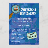 Spionage / Geheimnis / Special Agent Geburtstagspa