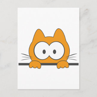 Spionatkatze Postkarte