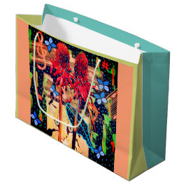 Spionierst du mir? Zwei Seiten ART Große Geschenktüte