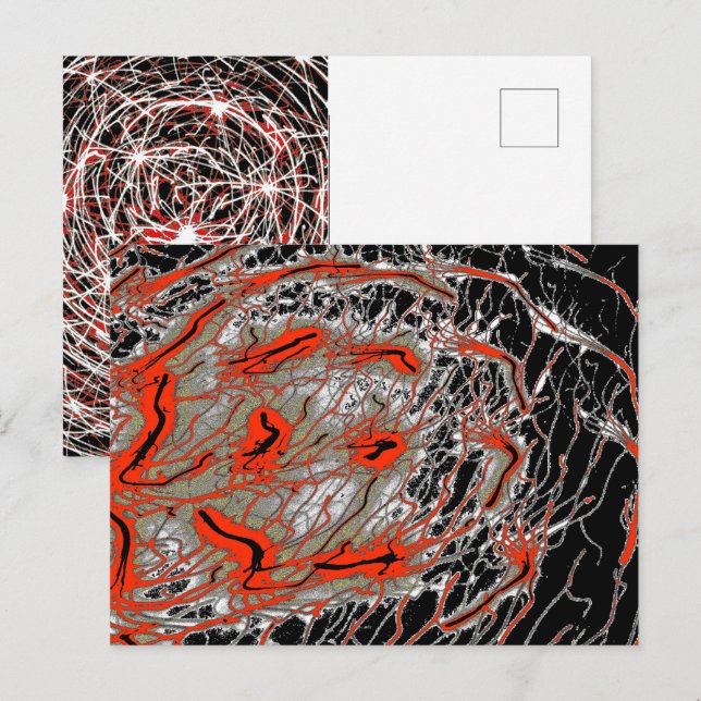 Spiral Art Card Postkarte (Vorne/Hinten)