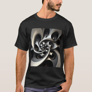 SPIRAL - bewegungslos in weißer Grafik T-Shirt