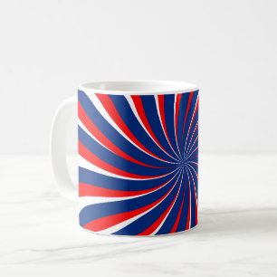 Spiral blau weiß rot... tasse