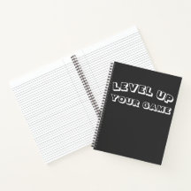 Spiral Bound NoteBook "LEVEL UP YOUR GAME"