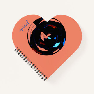 Spiral Bound Notebook mit individueller Herzform Notizbuch