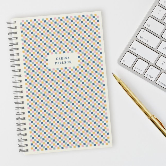 Spiral-Bound-Notebook mit Schachbrett - Blau Notizbuch (Von Creator hochgeladen)