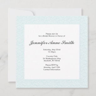 Spiral Bridal Dusche Einladung