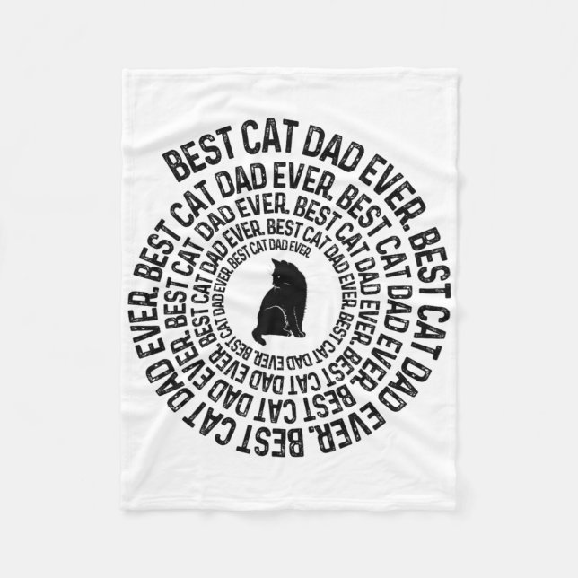 Spiral Cat Daddy - Bester Cat Dad Daddy Ever Spira Fleecedecke (Vorderseite)