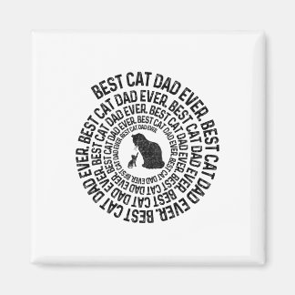 Spiral Cat Daddy - Bester Cat Dad Daddy Ever Spira Magnet