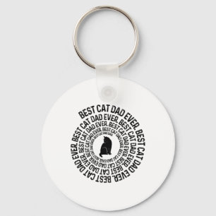 Spiral Cat Daddy - Bester Cat Dad Daddy Ever Spira Schlüsselanhänger