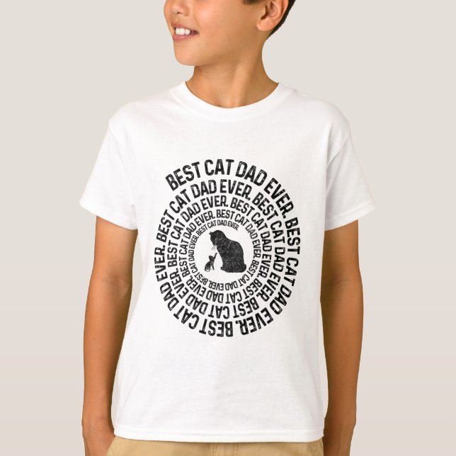 Spiral Cat Daddy - Bester Cat Dad Daddy überhaupt  T-Shirt (Vorderseite)