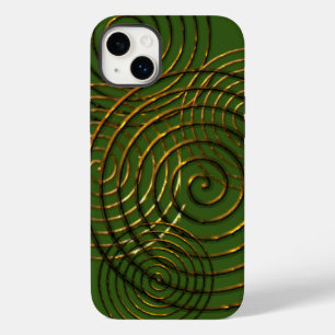 Spiral Celtic Symbol Gold Metall Case-Mate iPhone 14 Plus Hülle