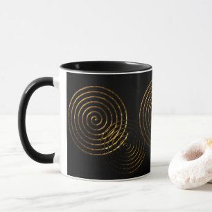Spiral Celtic Symbol Gold Metall Tasse