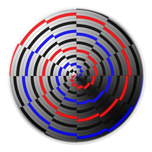 Spiral Cone von Kenneth Yoncich Keramikknauf (Vorderseite)