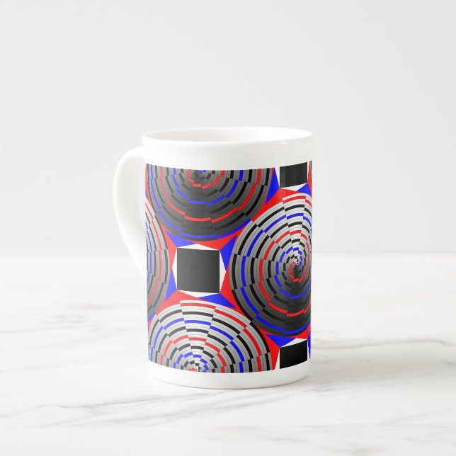 Spiral Cone von Kenneth Yoncich Prozellantasse (Vorderseite Links)