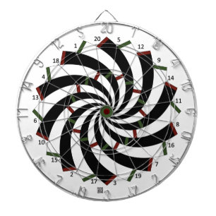 Spiral Dartscheibe gespiegelte Version