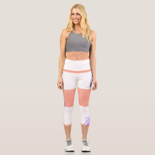 Spiral entworfene Yoga Capri Hosen