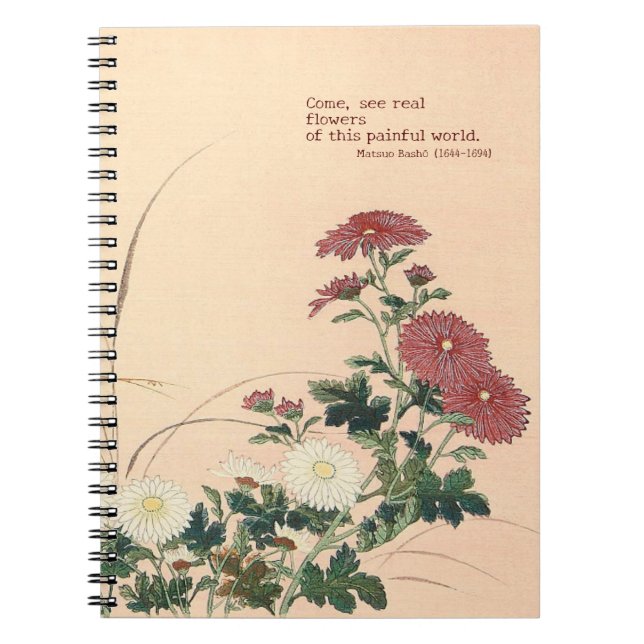 Spiral Foto Notebook "Autumnal Blume" Notizblock (Vorderseite)