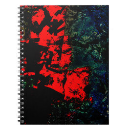 Spiral Foto Notebook dunkel gerecycelt Kunststoff Notizblock