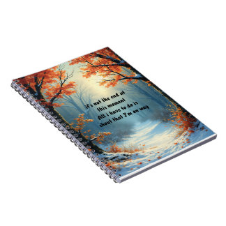 Spiral Foto Notebook im Herbst Notizblock