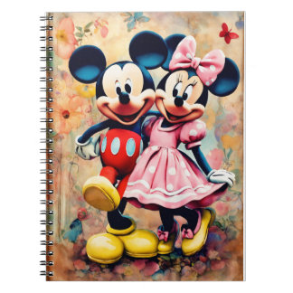 Spiral Foto Notebook - Minnie und Mickey Notizblock