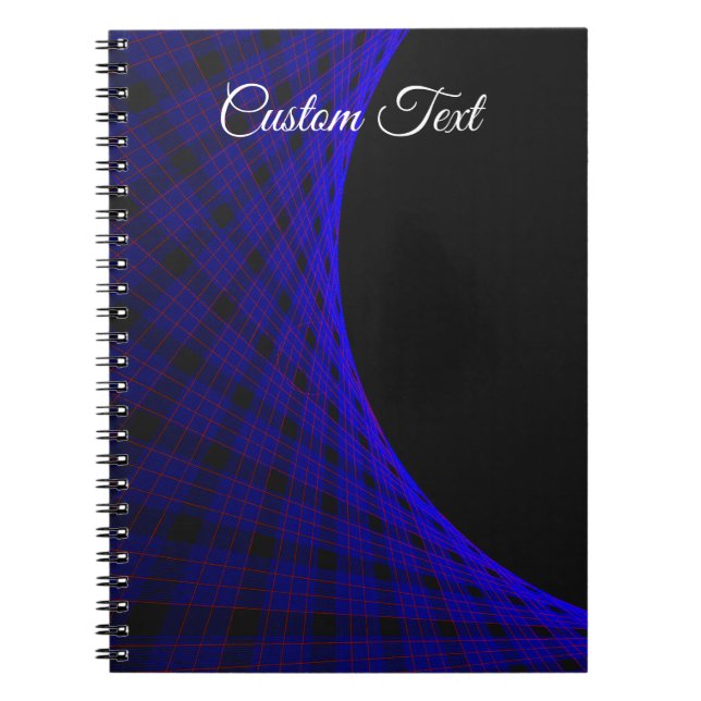 Spiral-Foto-Notebook mit geometrischem Raum Notizblock (Vorderseite)