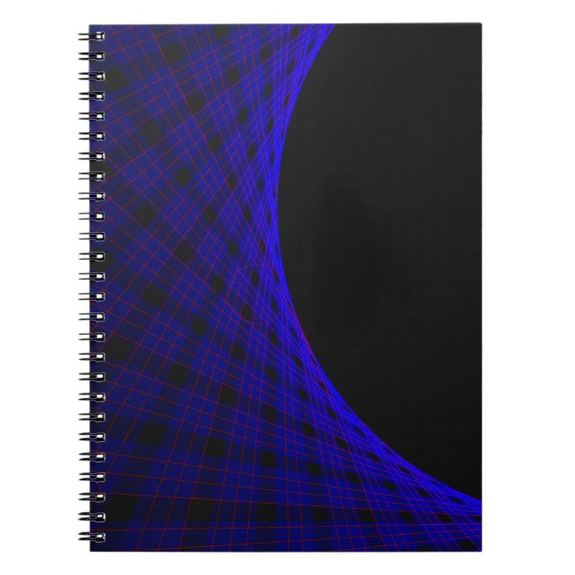Spiral-Foto-Notebook mit geometrischem Raum Notizblock (Vorderseite)