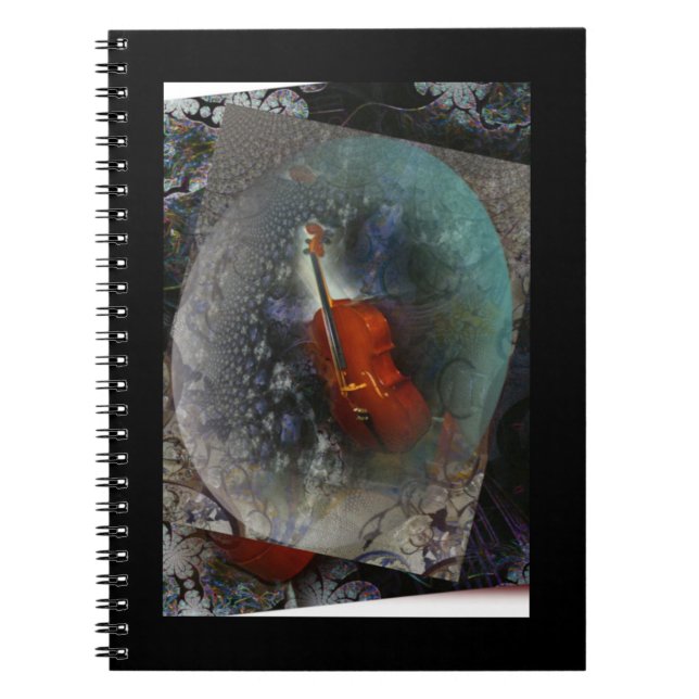 Spiral Foto Notebook Music Cello Notizblock (Vorderseite)
