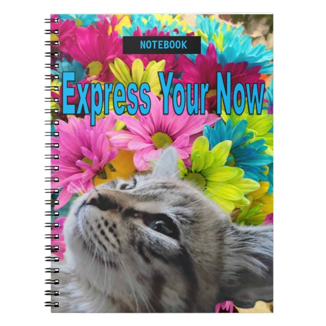 Spiral Foto Notebook Ragdoll Cat Blume Notizblock (Vorderseite)