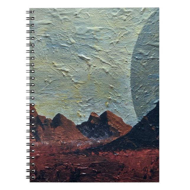 Spiral Foto Notebook Red Planet Design Notizblock (Vorderseite)