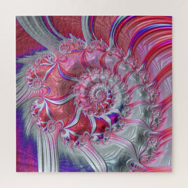 Spiral Fraktal Bandana Puzzle (Vertikal)