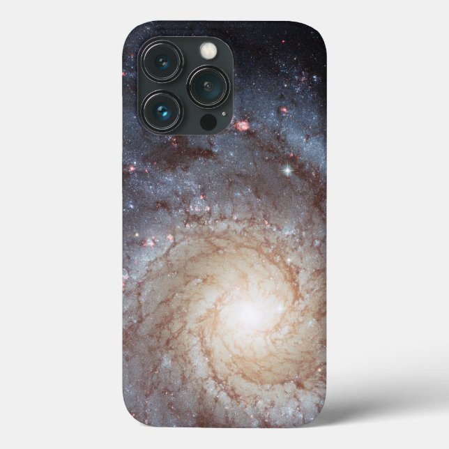 Spiral Galaxy Messier 74 (M74) | NGC 628 | Hubble Case-Mate iPhone Hülle (Rückseite)