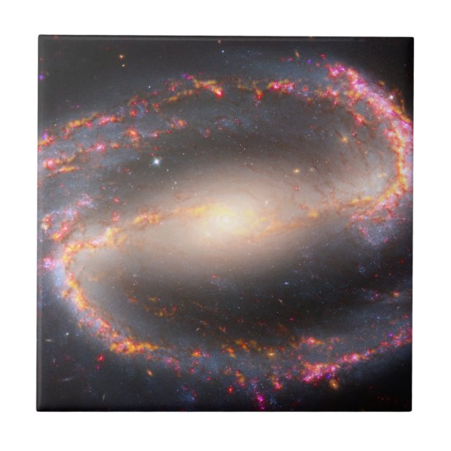 Spiral Galaxy Ngc 1300. Fliese (Vorderseite)