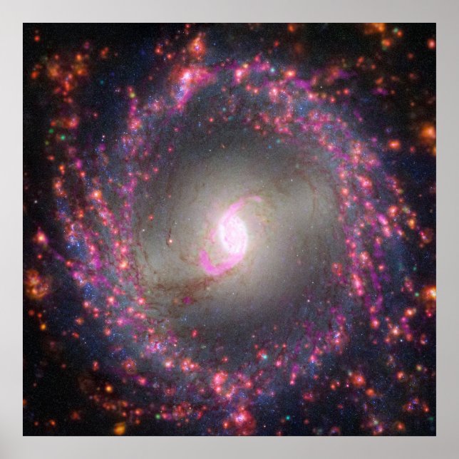 Spiral Galaxy Ngc 3351. Poster (Vorne)