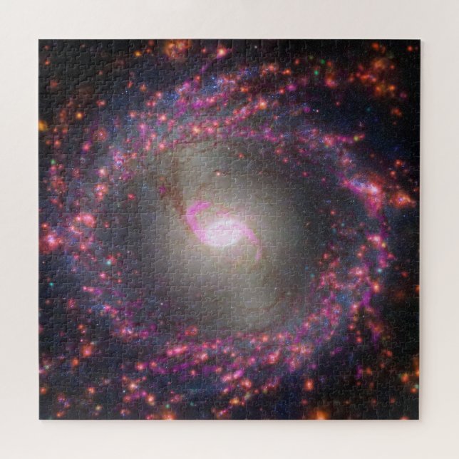 Spiral Galaxy Ngc 3351. Puzzle (Horizontal)