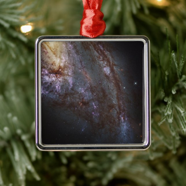 Spiral Galaxy Ngc 3627. Ornament Aus Metall (Baum)