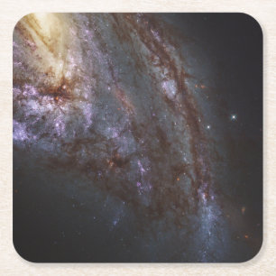 Spiral Galaxy Ngc 3627. Rechteckiger Pappuntersetzer