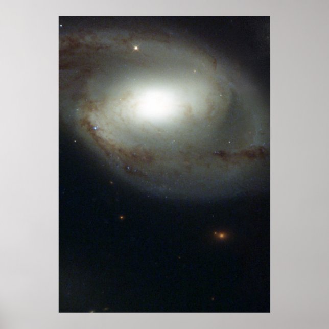 Spiral Galaxy NGC 4319 und Quasar Markarian 205 Poster (Vorne)