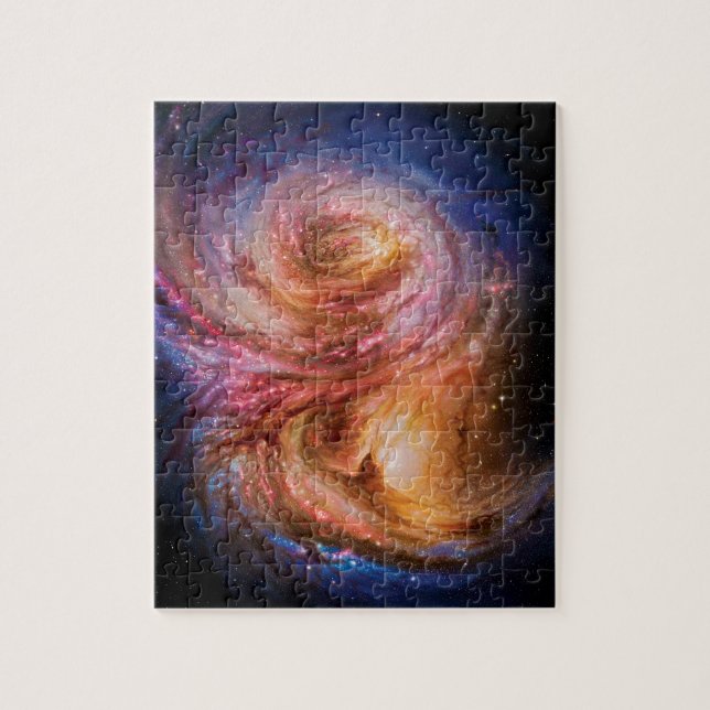 Spiral Galaxy SMM J2135-0102 Künstlerimpression Puzzle (Vertikal)