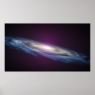 Spiral Galaxy Weltraumkunst Poster