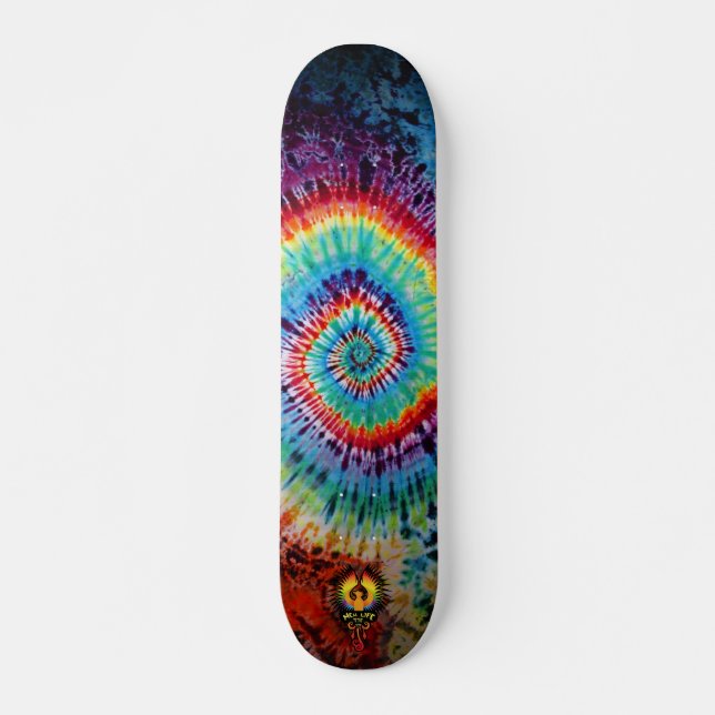 Spiral Gefärbte Krawatte Skateboard (Vorne)