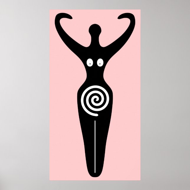Spiral Goddess Sacred Feminine Poster (Vorne)