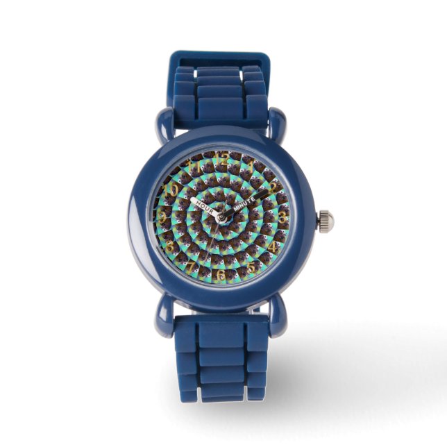 Spiral Guinea Pig Pattern, Armbanduhr (Vorderseite)