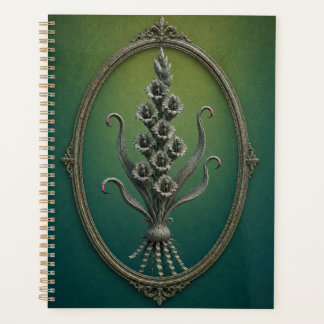 Spiral Hardcover Planner with a surreal rose Planer