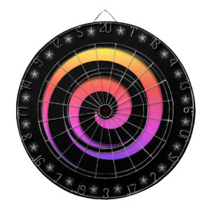 Spiral Hypnotic Colors Regulation Size Dart Board Dartscheibe