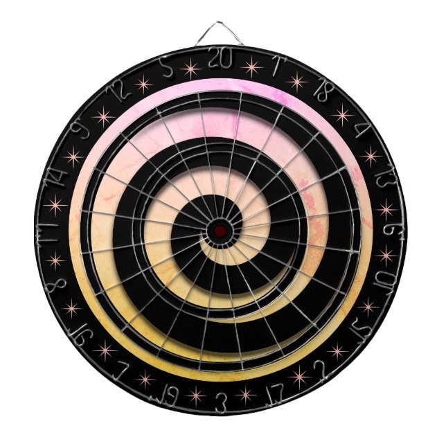 Spiral Hypnotic Flutter Stars und Radregulierung Dartscheibe (vorne)