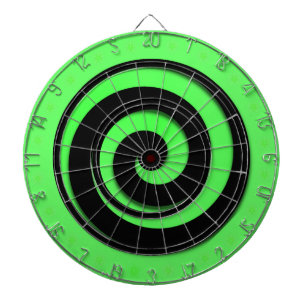 Spiral Hypnotic Green Wheel Regulation Dartscheibe