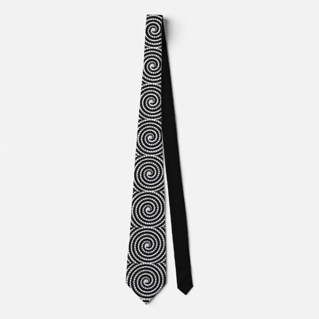 Spiral Illusion Neck Tie for Bold Visual Impact Krawatte (Vorderseite)