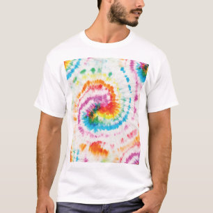 Spiral-Krawatte, Regenbogenförmige Muster T-Shirt