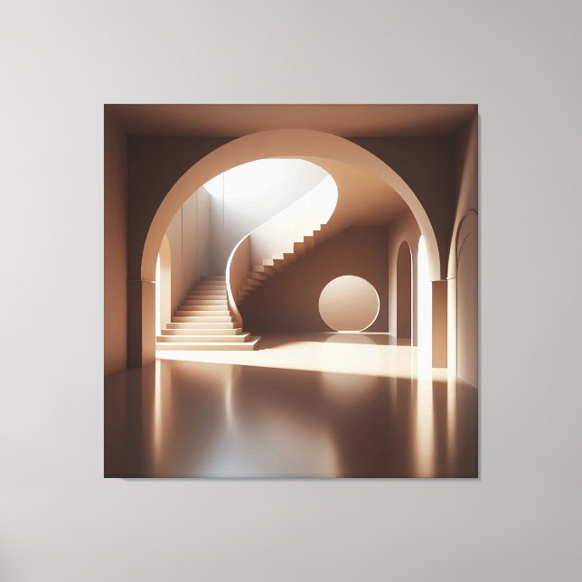 Spiral Light Architecture Leinwanddruck (Vorderseite)